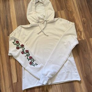 Chunky Cotton Hoody - Guns-N Roses was here Graphics on Sleeve - Cream Size M